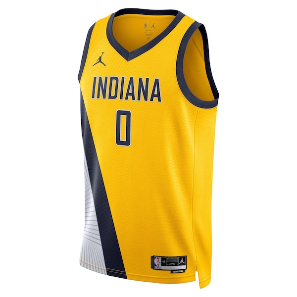 Tyrese Haliburton Indiana Pacers Jordan Brand Unisex Swingman Jersey - Statement Edition - Gold