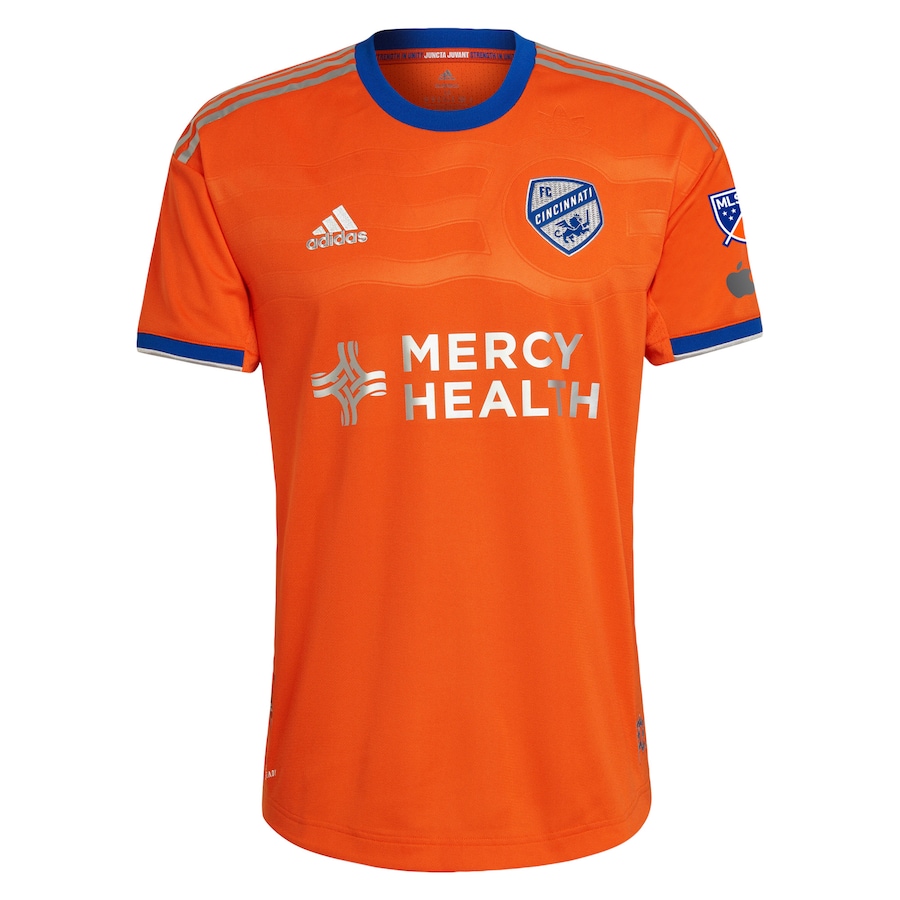 FC Cincinnati adidas 2023 Juncta Juvant Kit Authentic Custom Jersey - Orange
