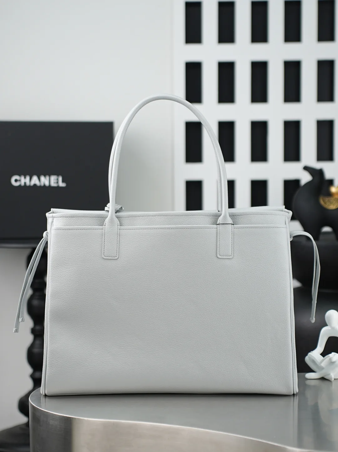 Chanel Brown Grained Leather Tote Bag product photo from LabelPicks