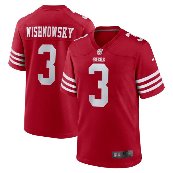 Mitch Wishnowsky San Francisco 49ers Nike  Game Jersey -  Scarlet