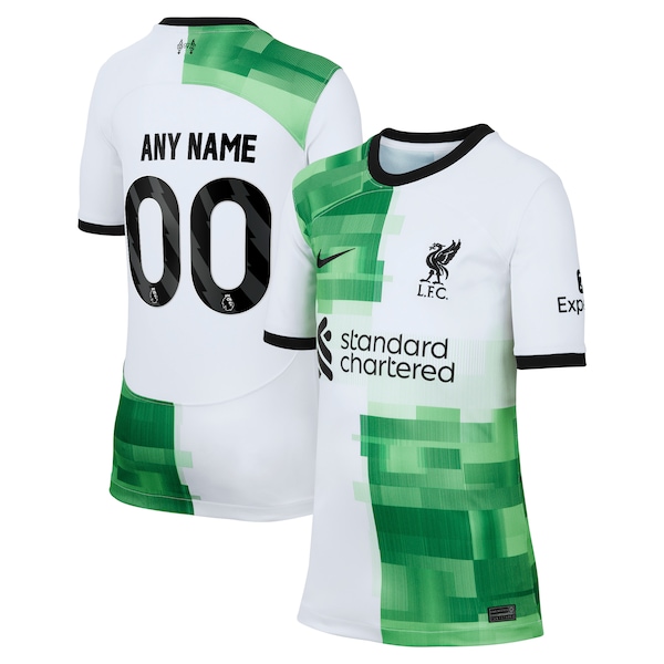 Liverpool Nike Youth 2023/24 Away Replica Custom Jersey - White
