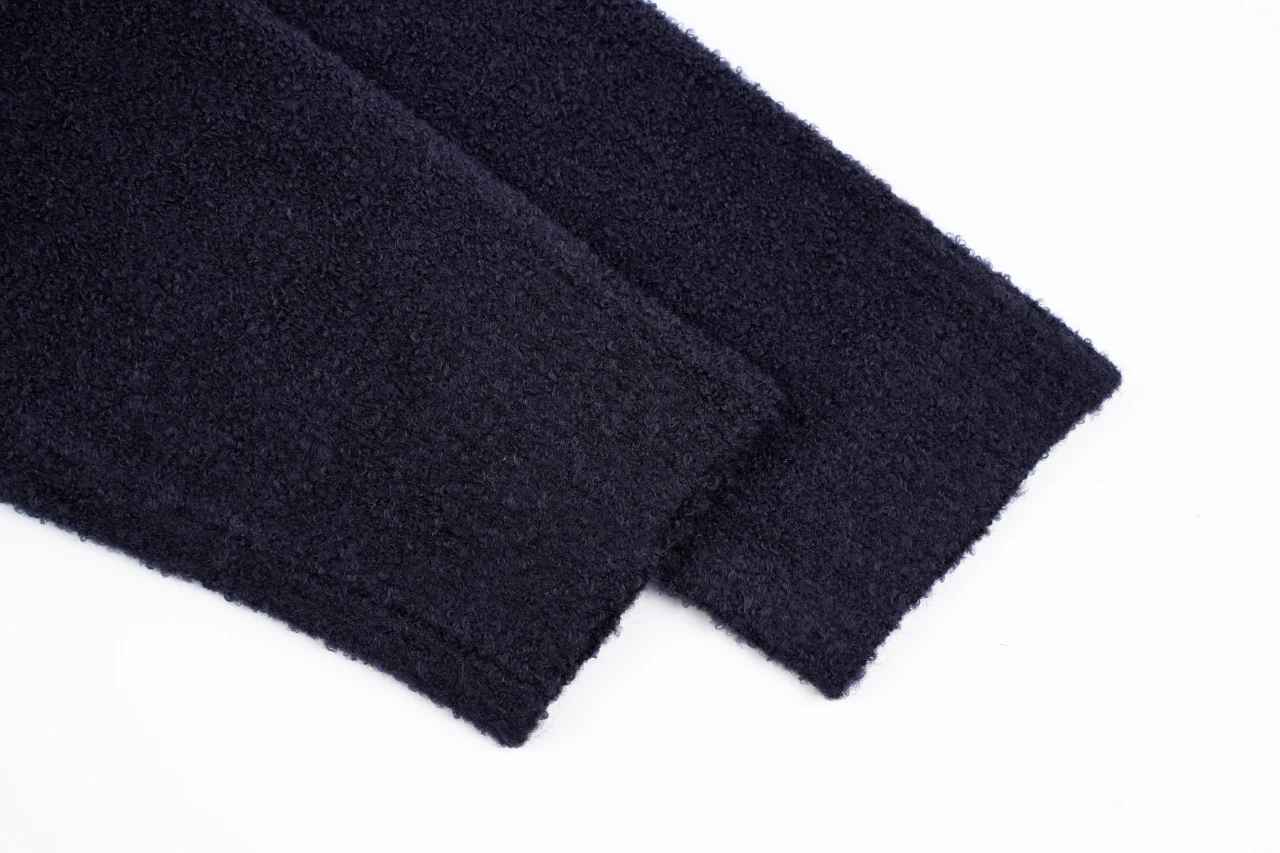 Miu Miu Navy Logo Teddy Crewneck Sweater product photo from LabelPicks