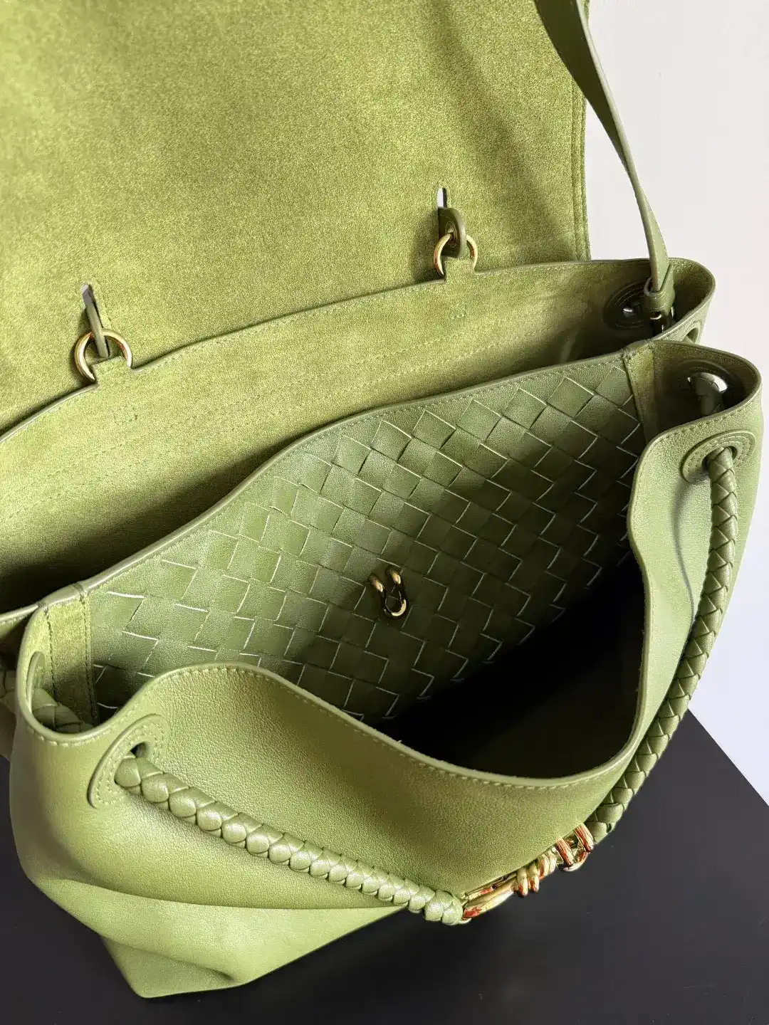 Bottega Veneta Intrecciato Woven Leather Knot Top Handle Bag product photo from LabelPicks