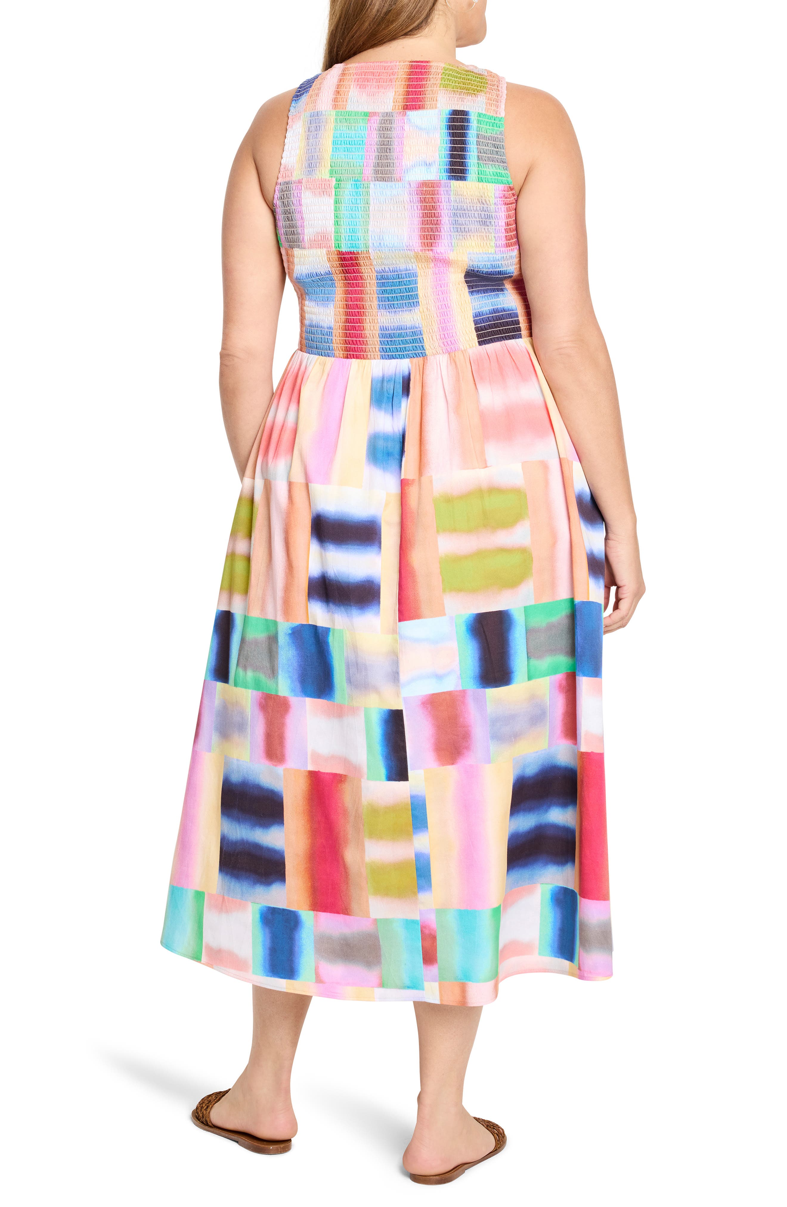 NIC+ZOE Anna Portofino Print Midi Sundress