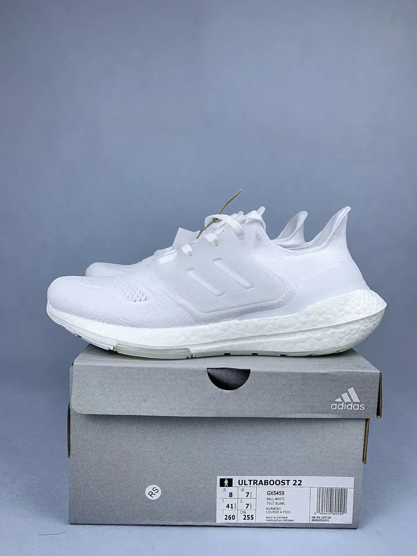 adidas Ultraboost 22 Cloud White Shoes product photo from LabelPicks