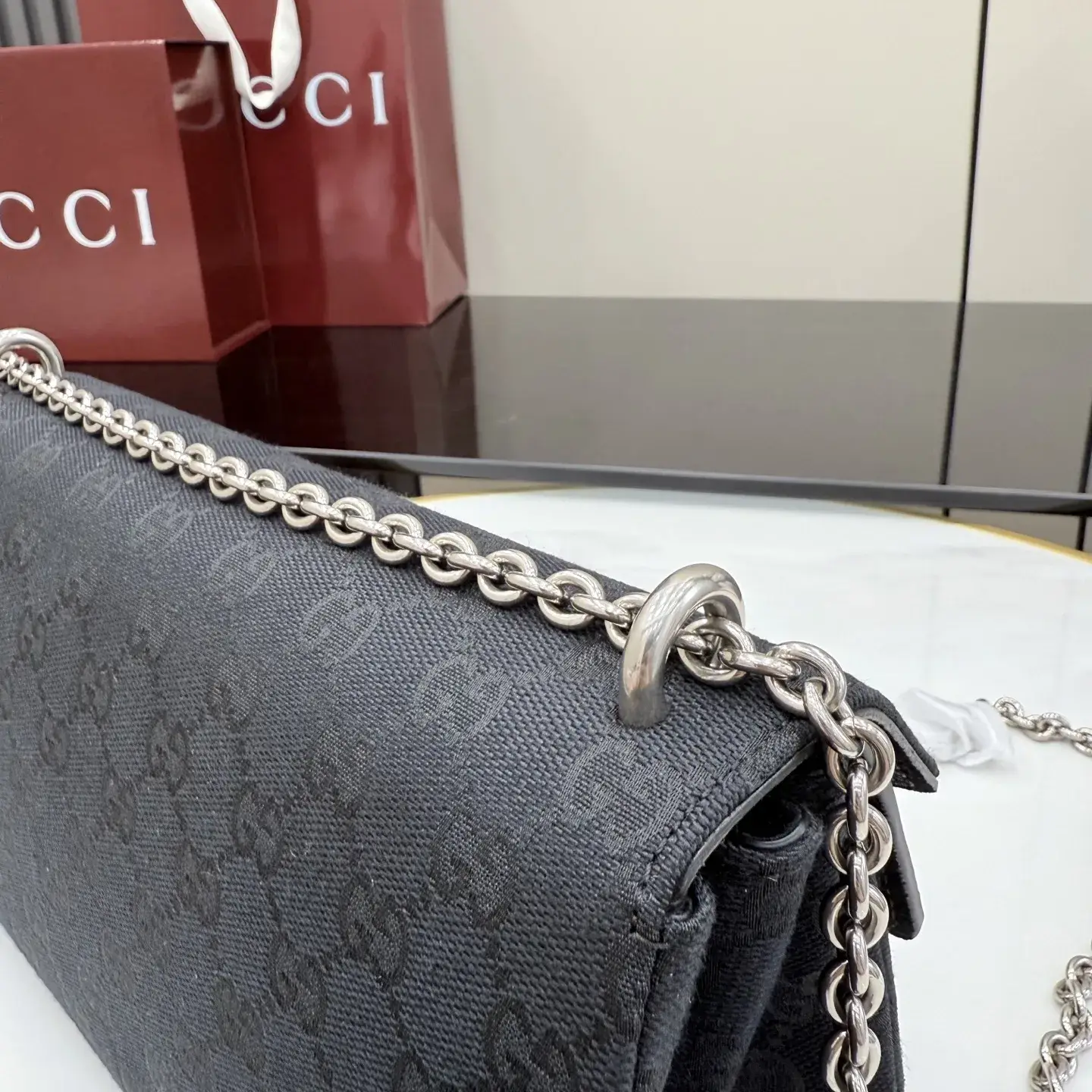 Gucci Black Dionysus Suede Leather Shoulder Bag product photo from LabelPicks