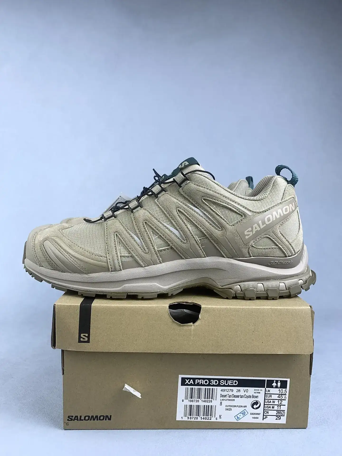 Salomon XA Pro 3D SUEDE “Desert Tan Coyote Brown” Shoes product photo from LabelPicks