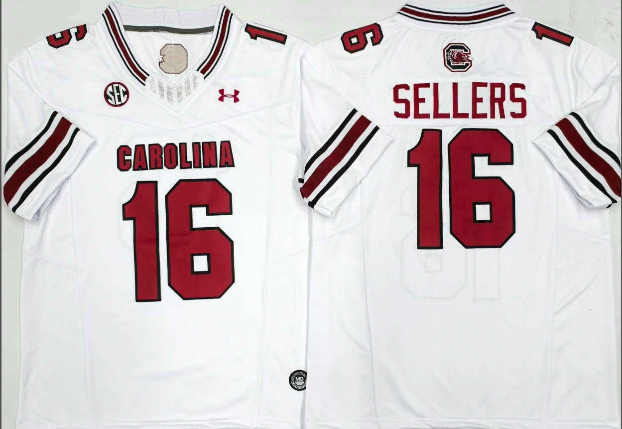 LaNorris Sellers NCAA South Carolina Gamecocks Under Armour Vapor Limited Jersey