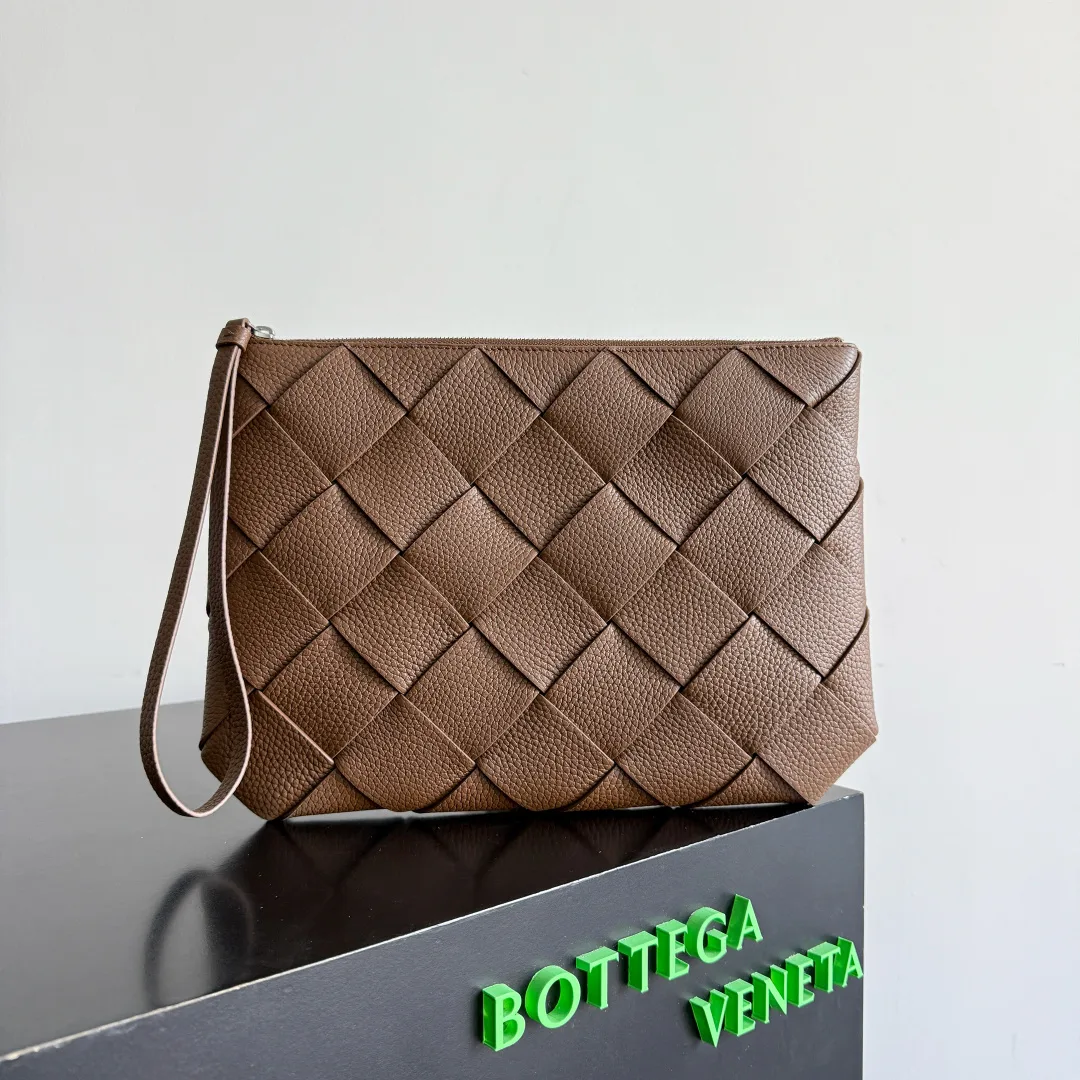 Bottega Veneta Grained Leather Diago Clutch product photo from LabelPicks