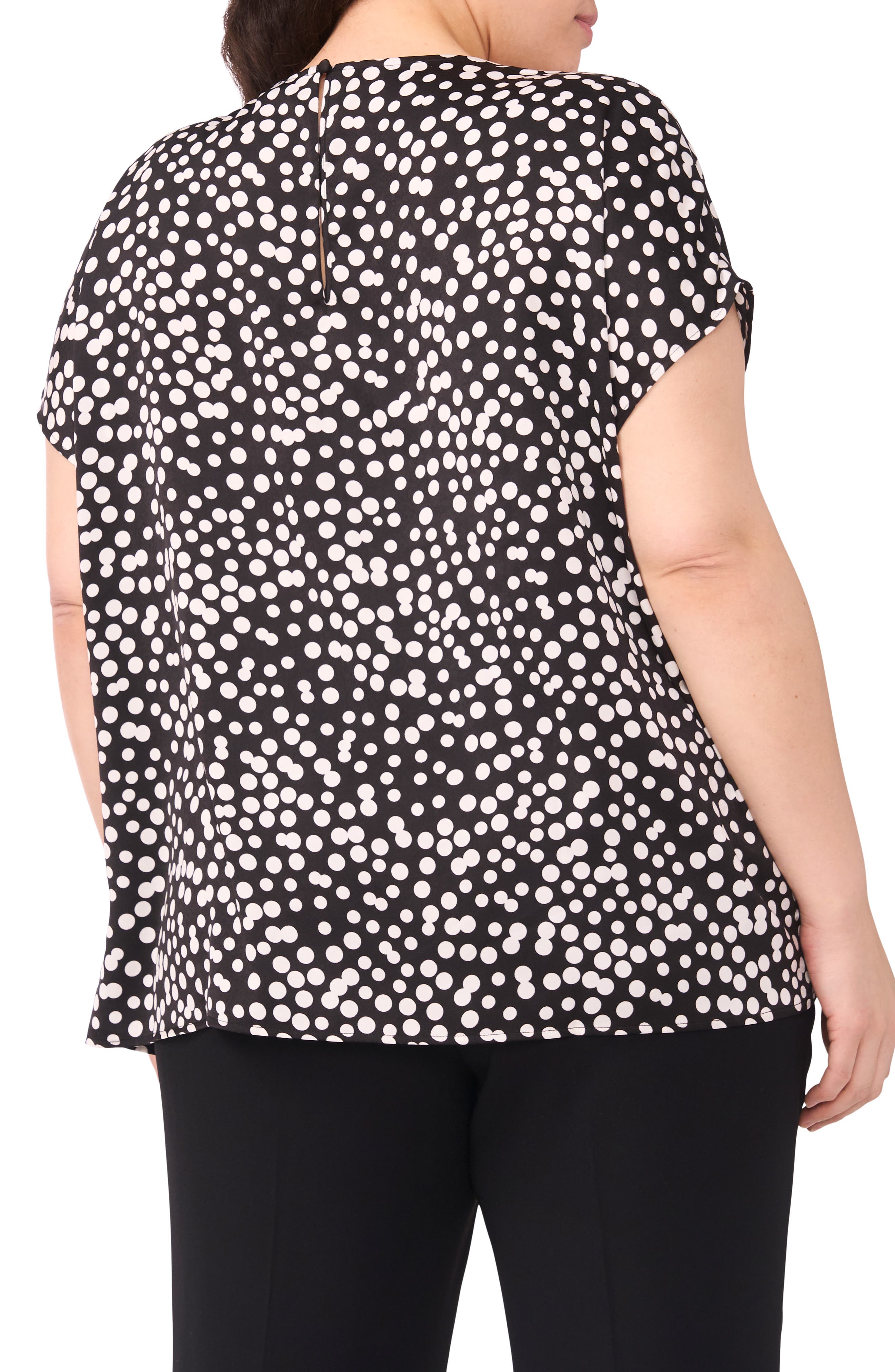 Halogen® Polka Dot Crepe Top