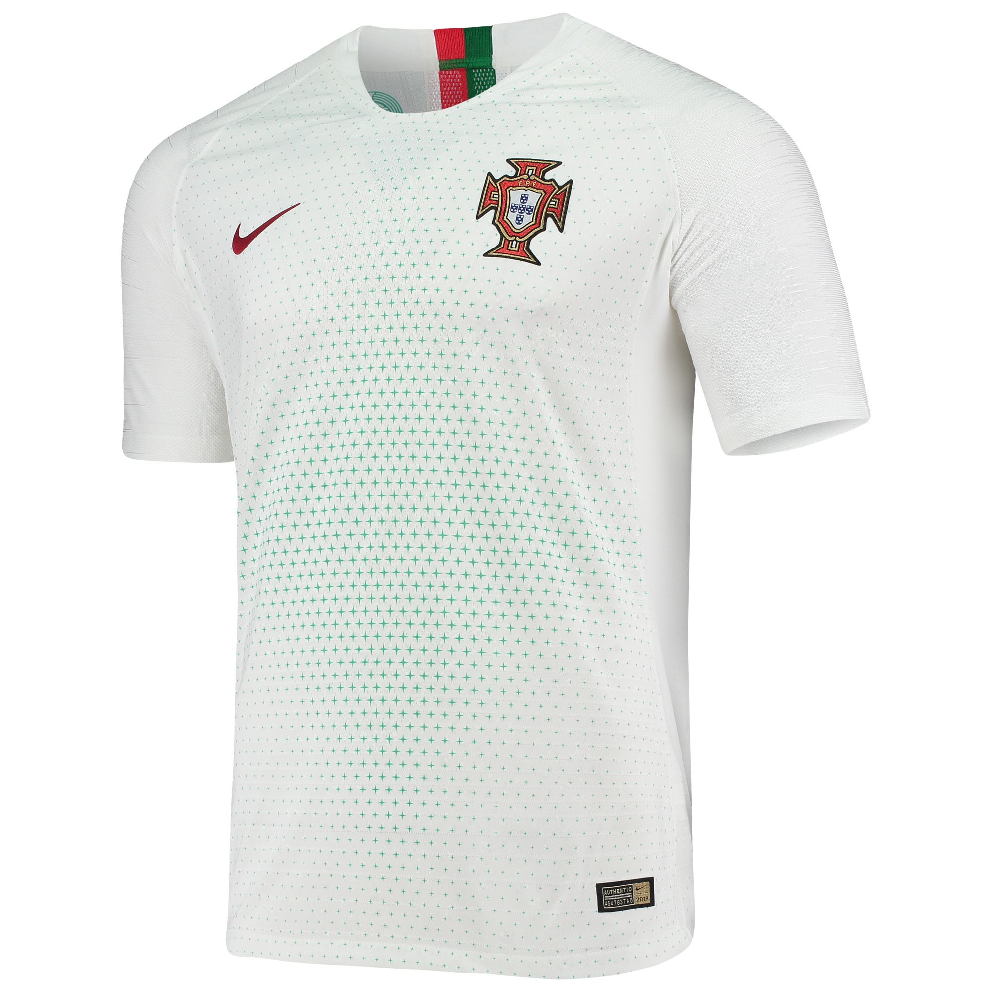 Custom Portugal National Team Nike Authentic Away Jersey - White/Red