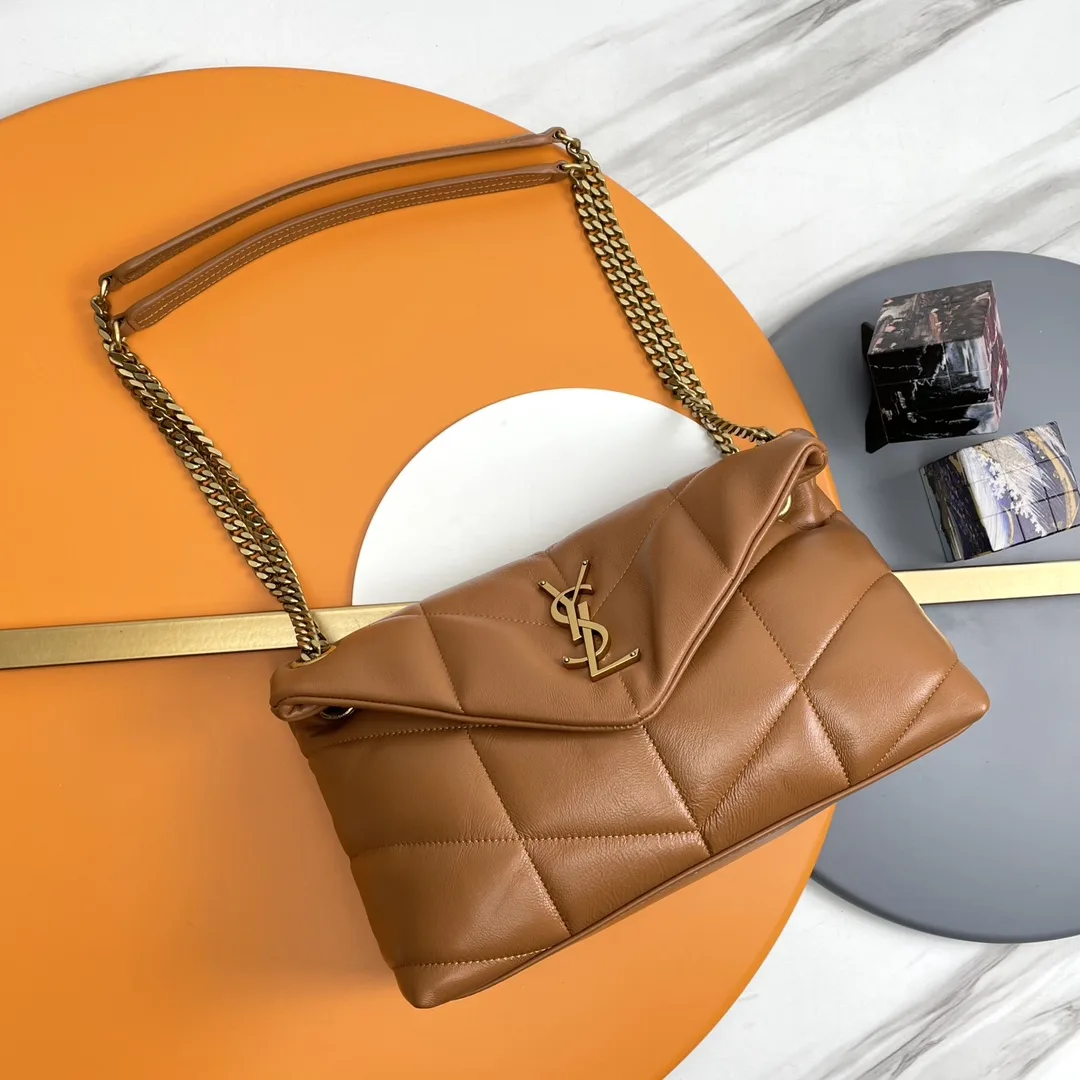 Saint Laurent Brown Loulou Quilted Leather Shoulder Bag product photo from LabelPicks