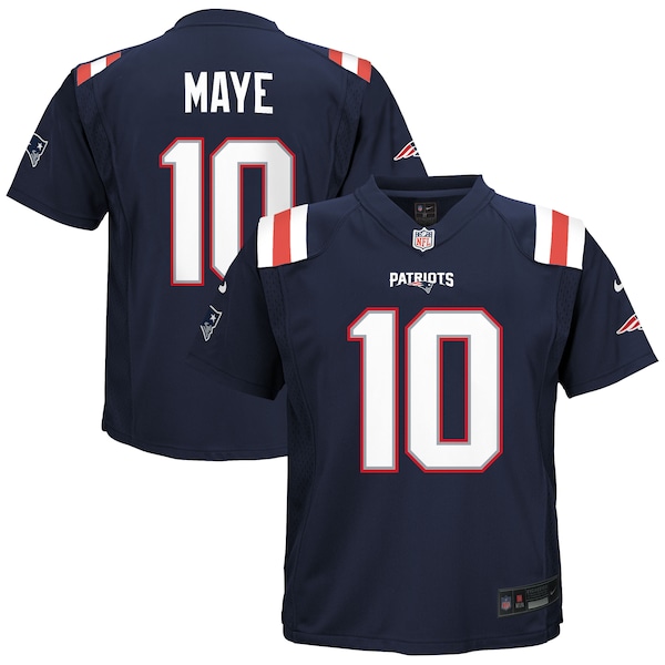 Drake Maye New England Patriots Nike Preschool Player Game Jersey - Navy