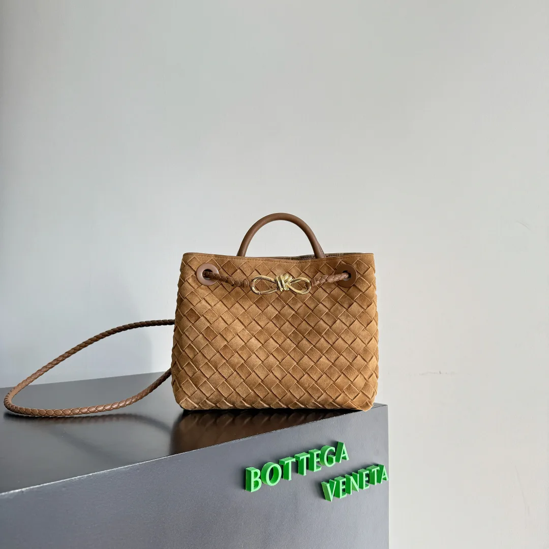 Bottega Veneta Andiamo White Intrecciato Woven Leather Top Handle Bag product photo from LabelPicks
