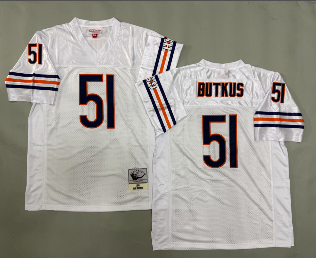 Dick Butkus Chicago Bears Authentic Throwback Retired Player Jersey