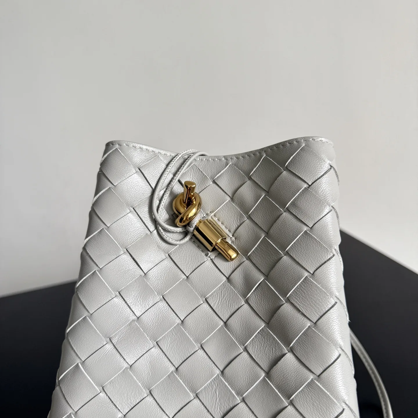 Bottega Veneta Andiamo Intrecciato Woven Leather Crossbody Bag product photo from LabelPicks
