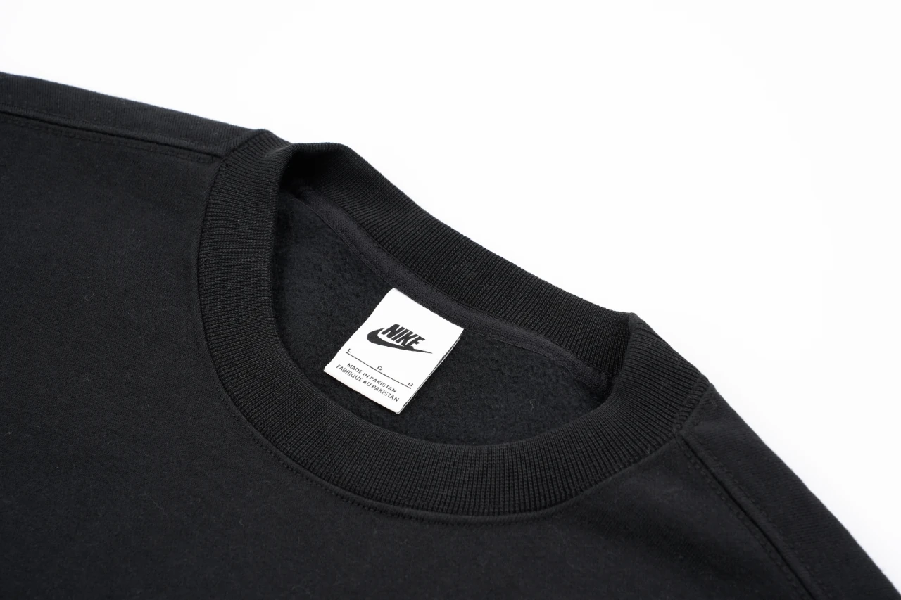Nike Black Embroidered Logo Crewneck Sweatshirt product photo from LabelPicks