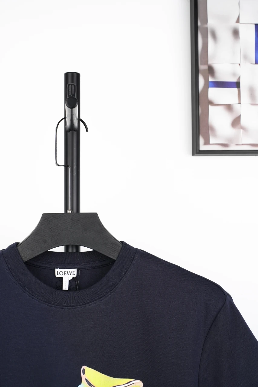 LOEWE Navy Banana Illustration T-Shirt product photo from LabelPicks