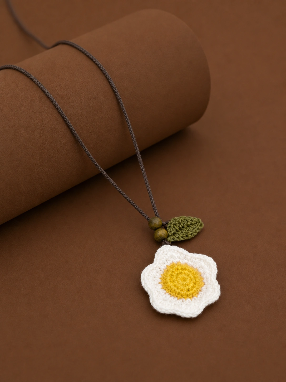 Crochet Egg Necklace