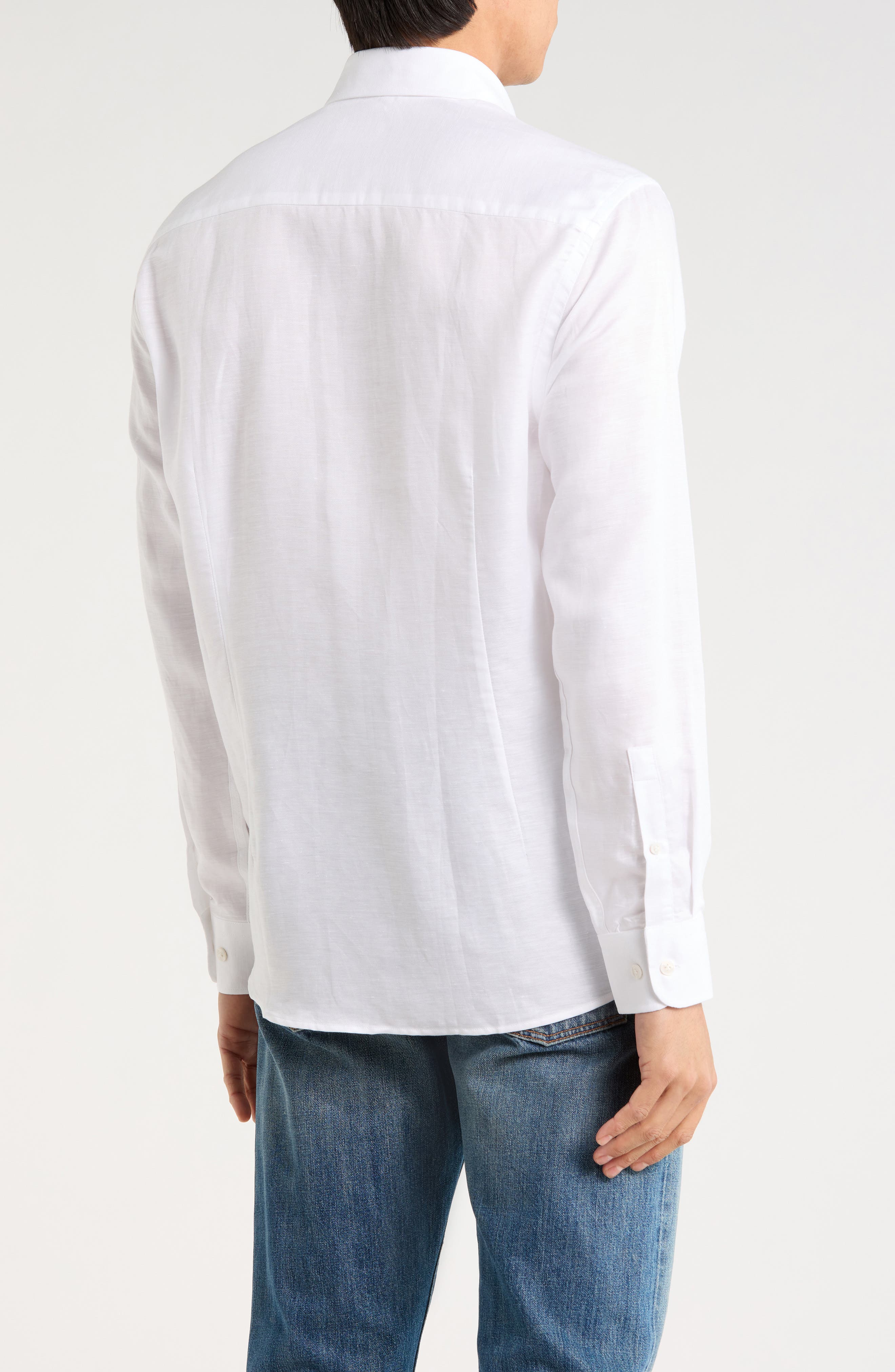 Jack Victor Herschel Linen & Tencel™ Blend Button-Up Shirt