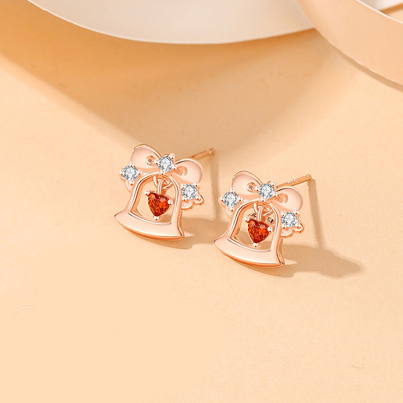 925 Sterling Silver Christmas Tree Stud Earrings| Holiday Gift Jewelry
