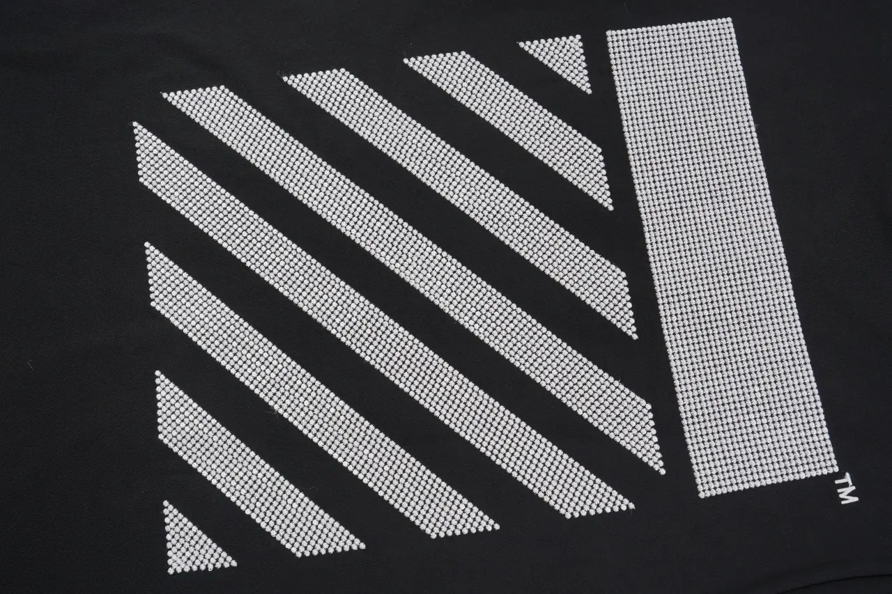 Off-White Black Diagonal Stripe Graphic T-Shirt product photo from LabelPicks