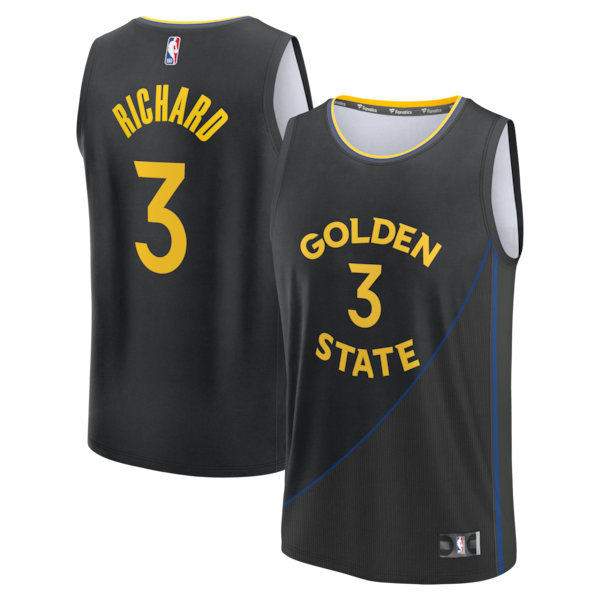 Will Richard Golden State Warriors  Fast Break Replica Player Jersey - Statement Edition - Black