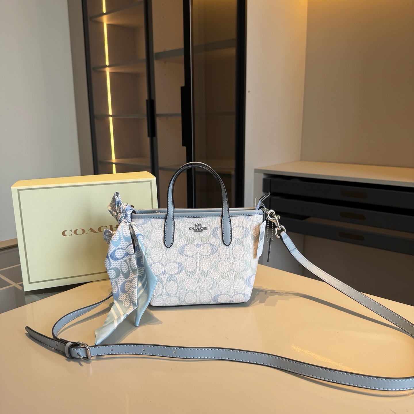 COACH mini city tote bag