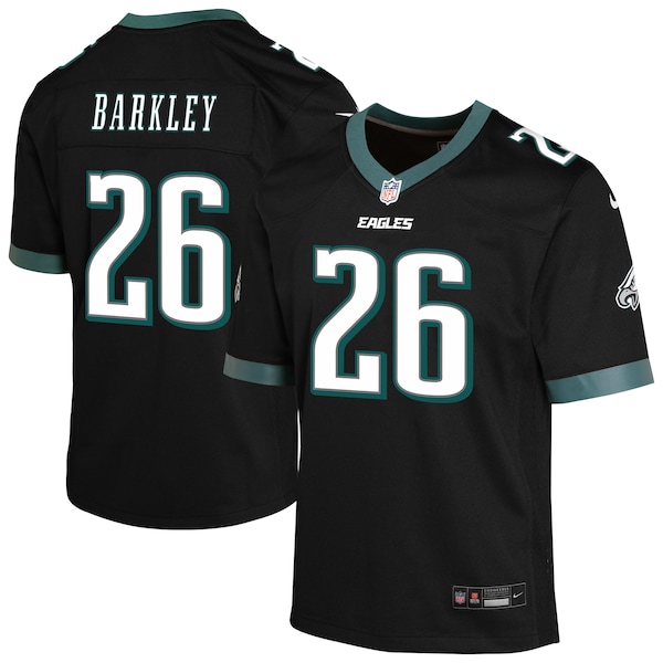 Saquon Barkley Philadelphia Eagles Nike Youth Alternate Game Jersey - Black/Kelly Green/Green/White