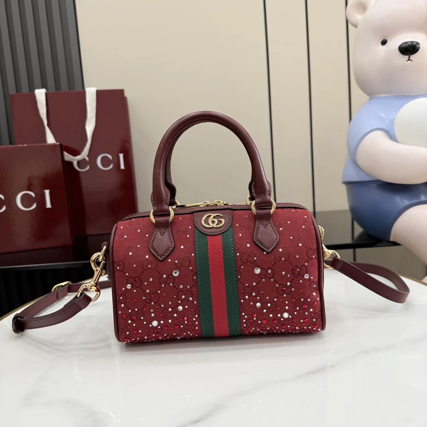 Gucci Ophidia GG Supreme Canvas Top Handle Bag product photo from LabelPicks