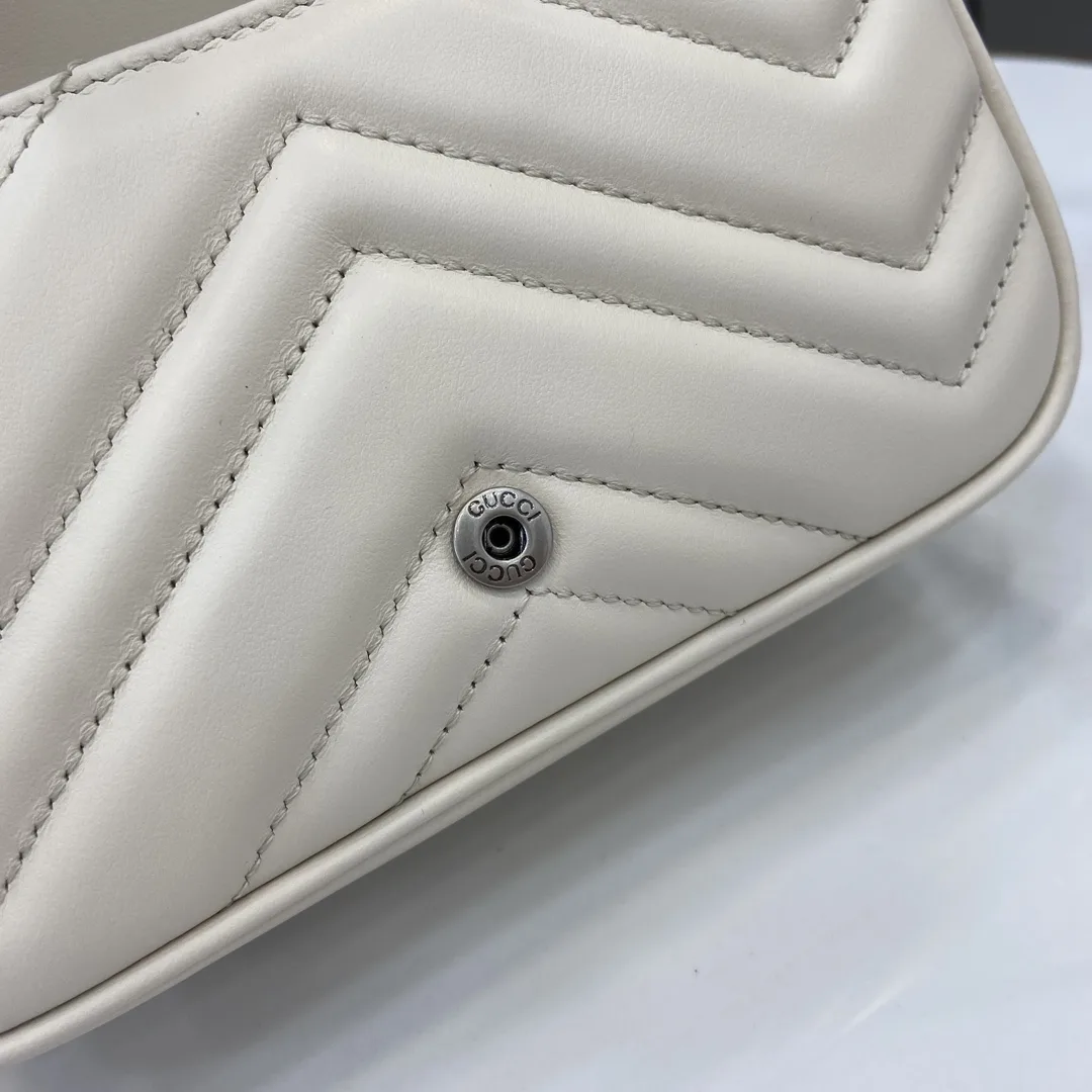 Gucci Marmont White Quilted Leather Shoulder Bag product photo from LabelPicks