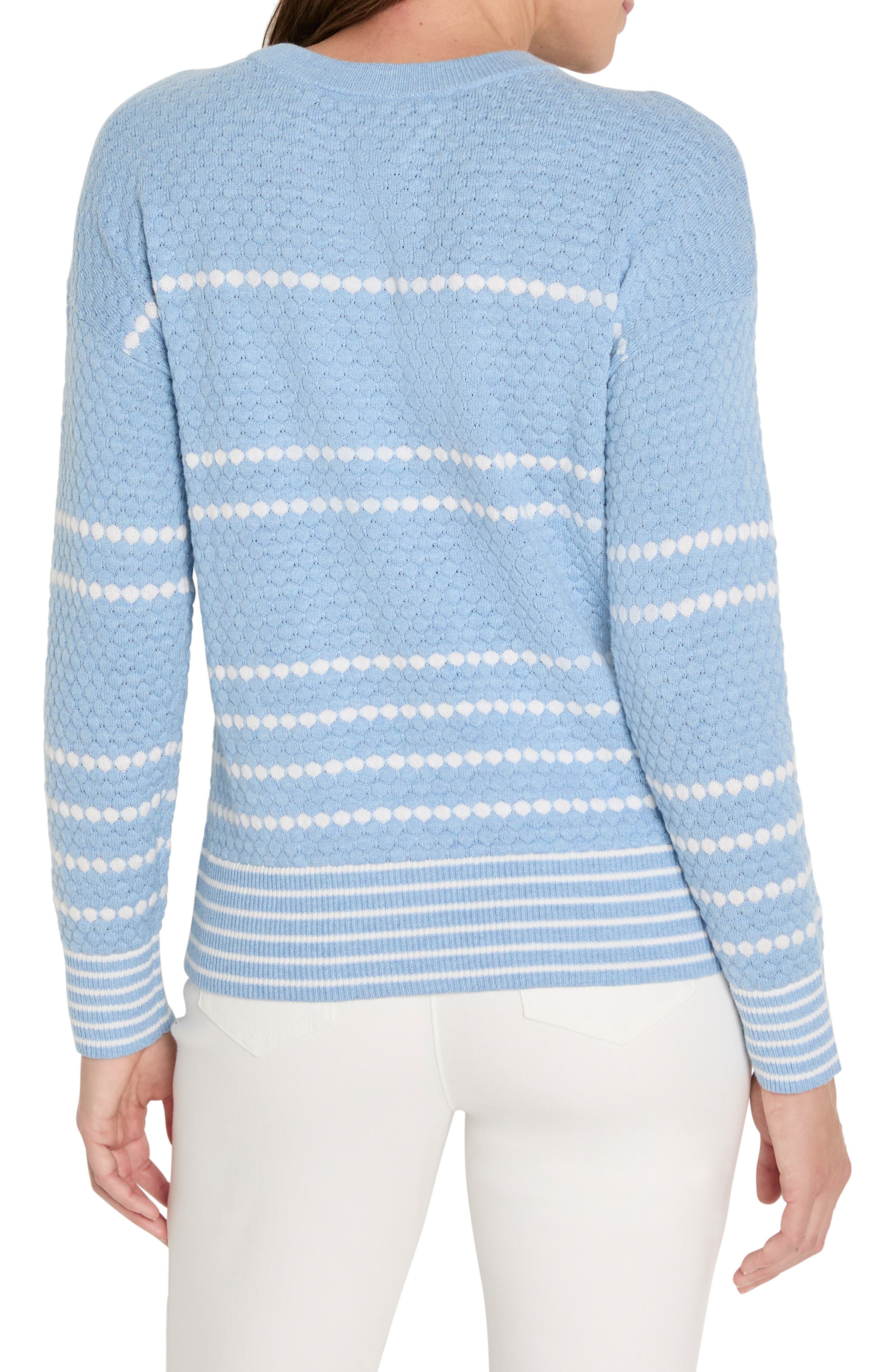 NIC+ZOE Circle Cotton & Cashmere Blend Sweater