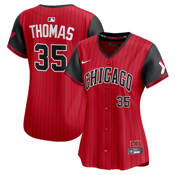 Frank Thomas Chicago White Sox Nike Women's 2025 City Connect Limited Retired Player Jersey - Red/Black