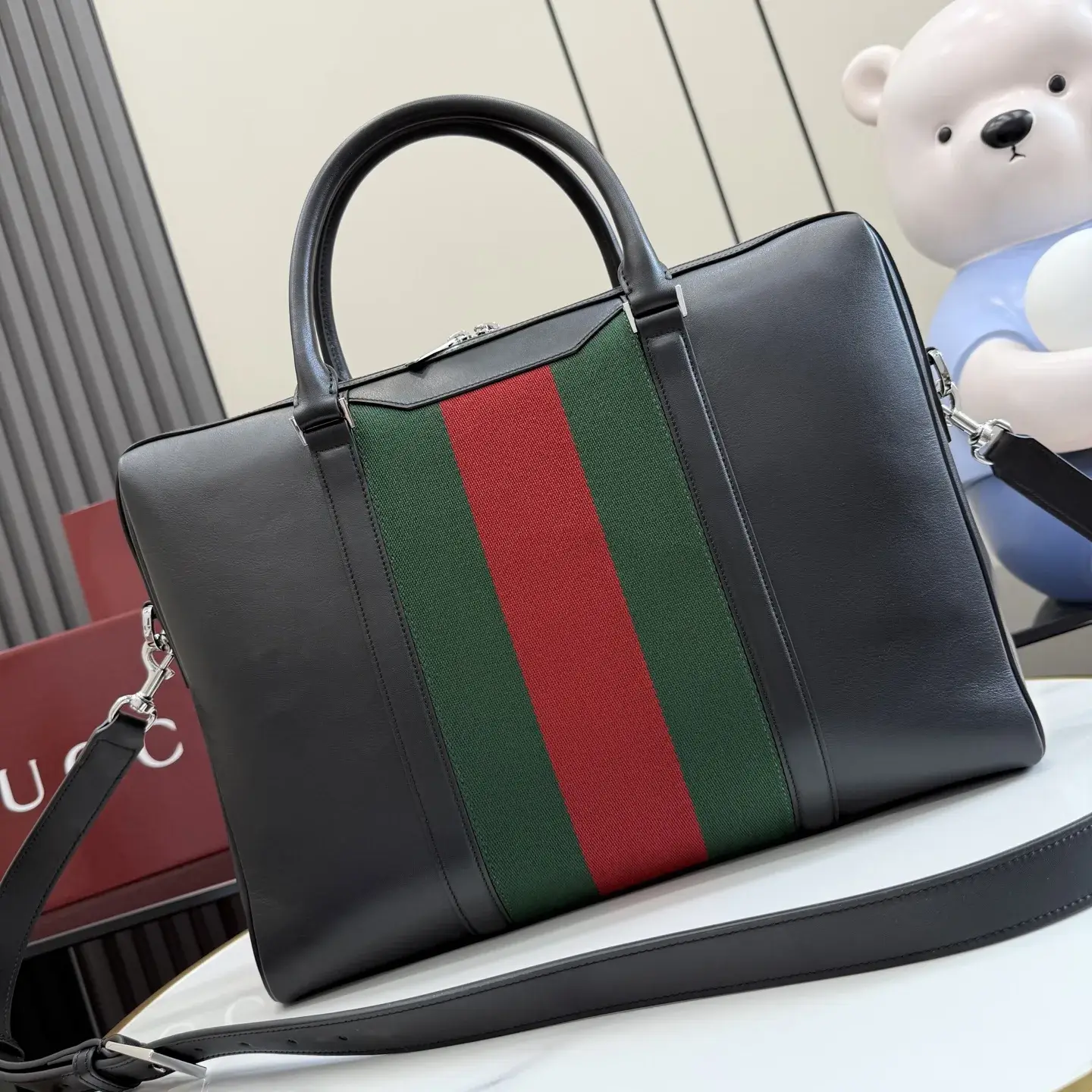 Gucci Black Generation Calfskin Top Handle Bag product photo from LabelPicks