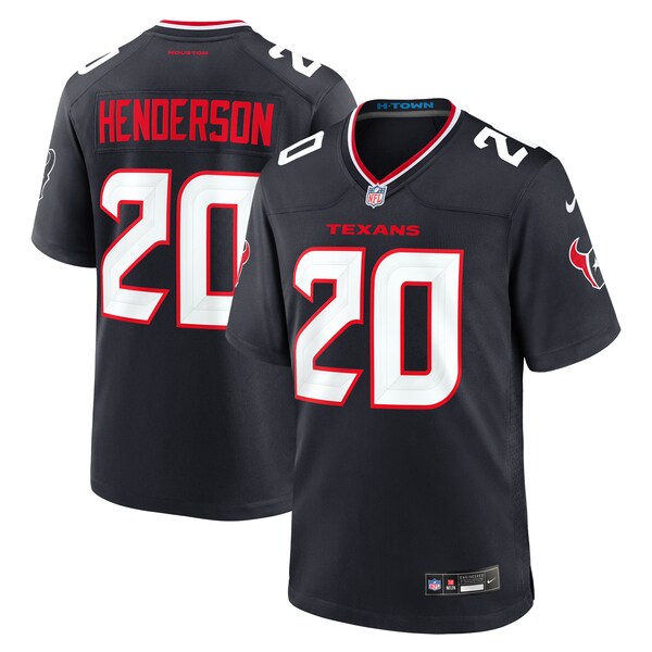 C.J. Henderson Houston Texans Nike Team Game Jersey -  Navy