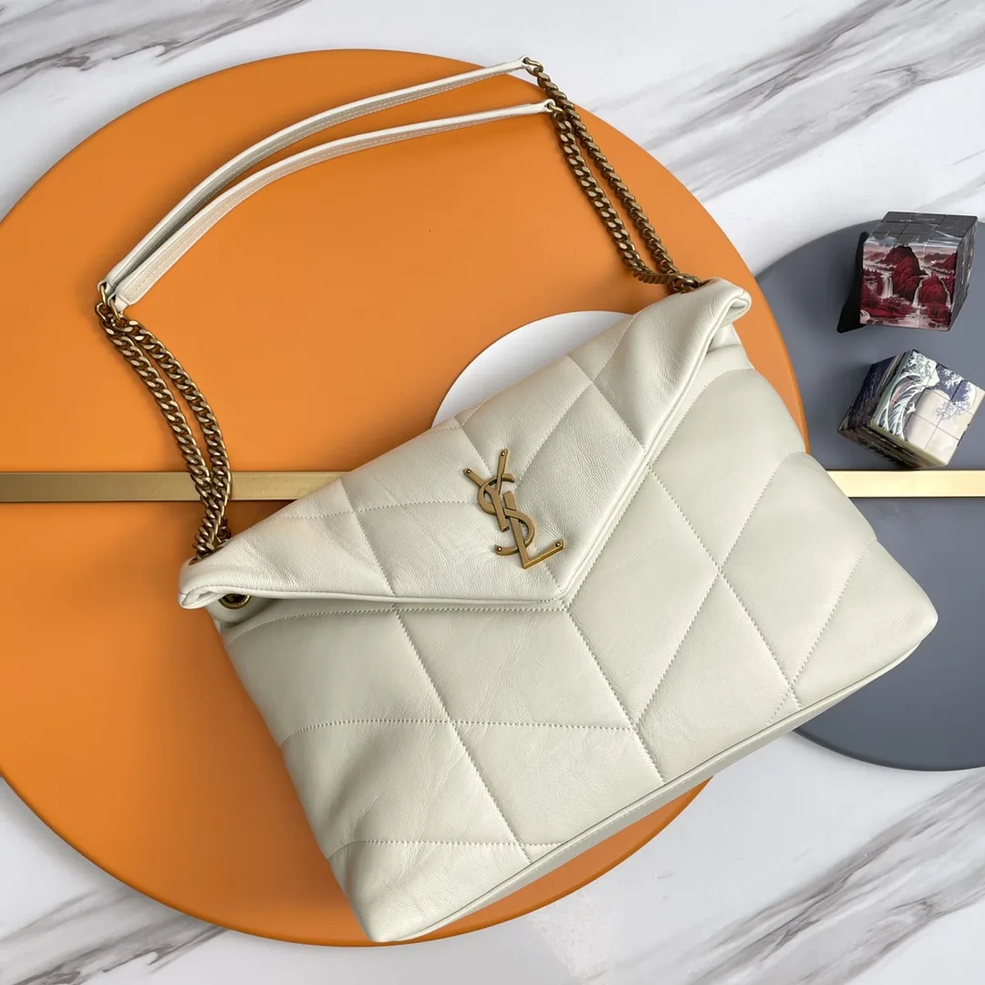 Saint Laurent Loulou White Quilted Leather Shoulder Bag product photo from LabelPicks