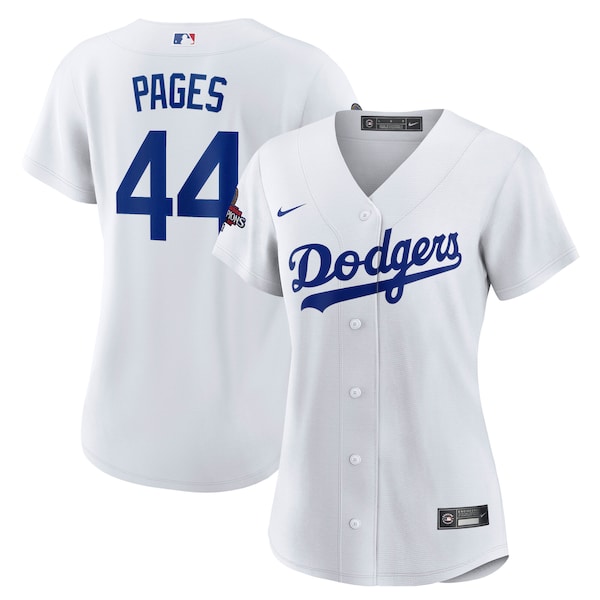 Andy Pages Los Angeles Dodgers Nike Women's 2024 World Series Champions Home Replica Player Jersey - White