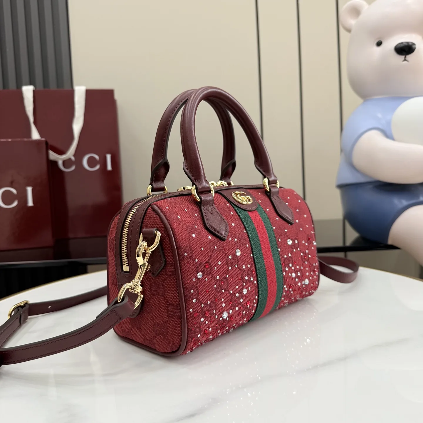 Gucci Ophidia GG Supreme Canvas Top Handle Bag product photo from LabelPicks