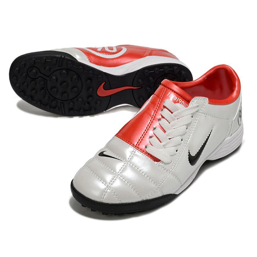 25 new T90 football shoes low top TF broken nail nostalgic adult men's and women's anti slip children's student training competition