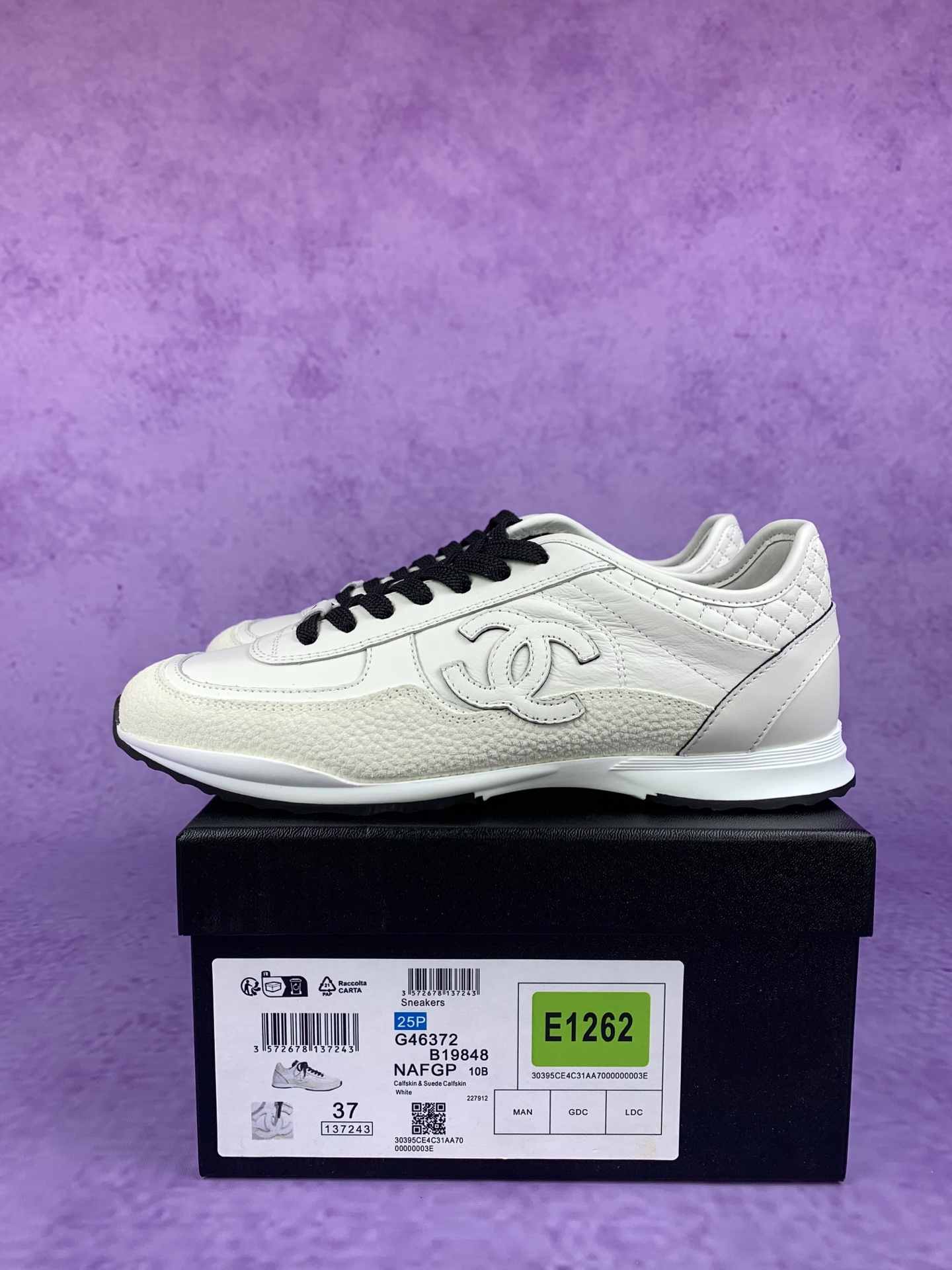 CHANEL Sneakers Calfskin & Velvet Calfskin