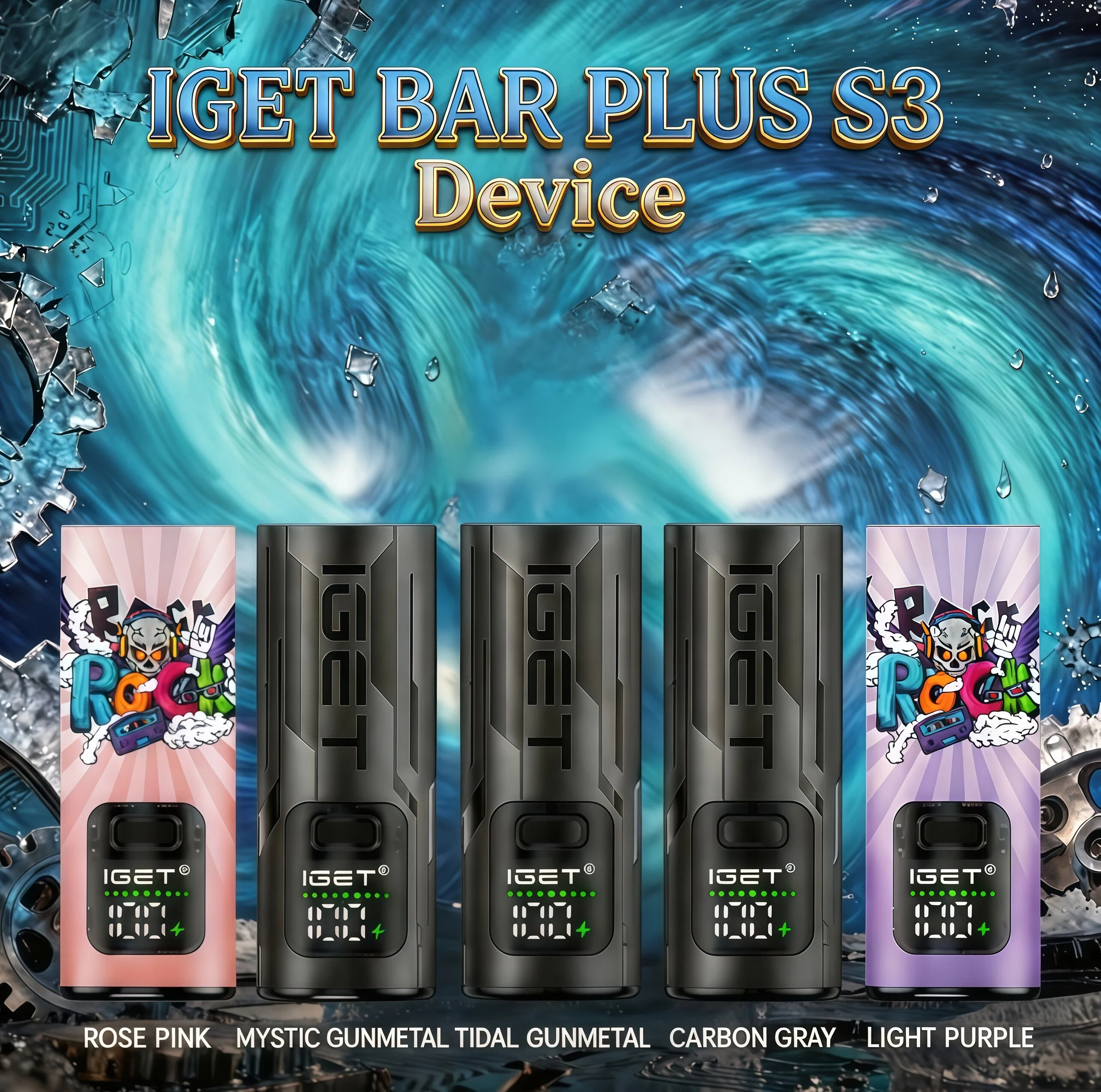 IGET BAR PLUS S3 Device - 5 Styles Available