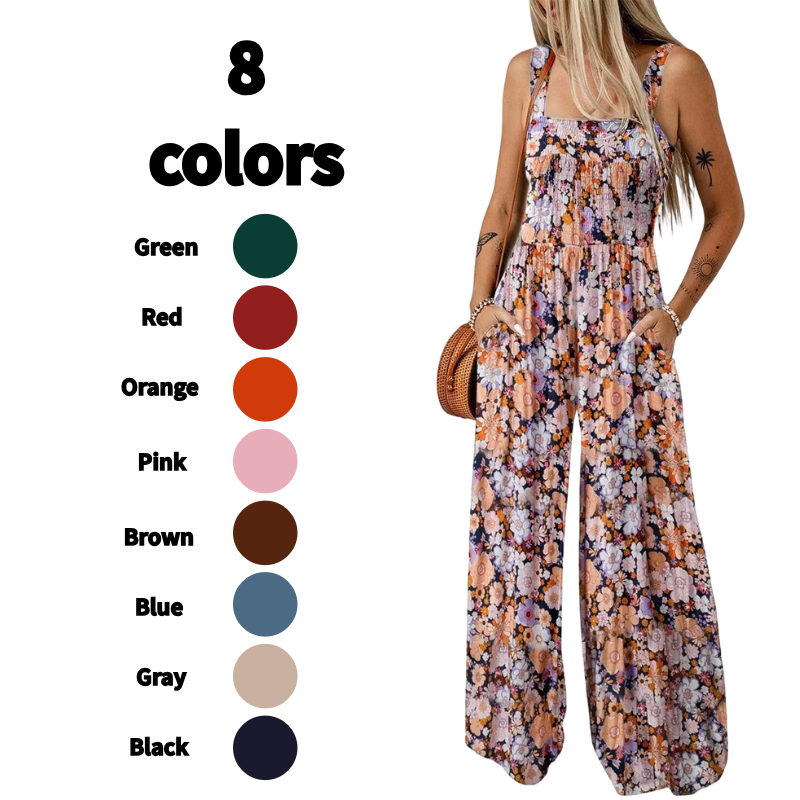 🔥Today's Specials-All Colors Just 24.99🎉- Women's Pocketed Wide Leg Jumpsuit