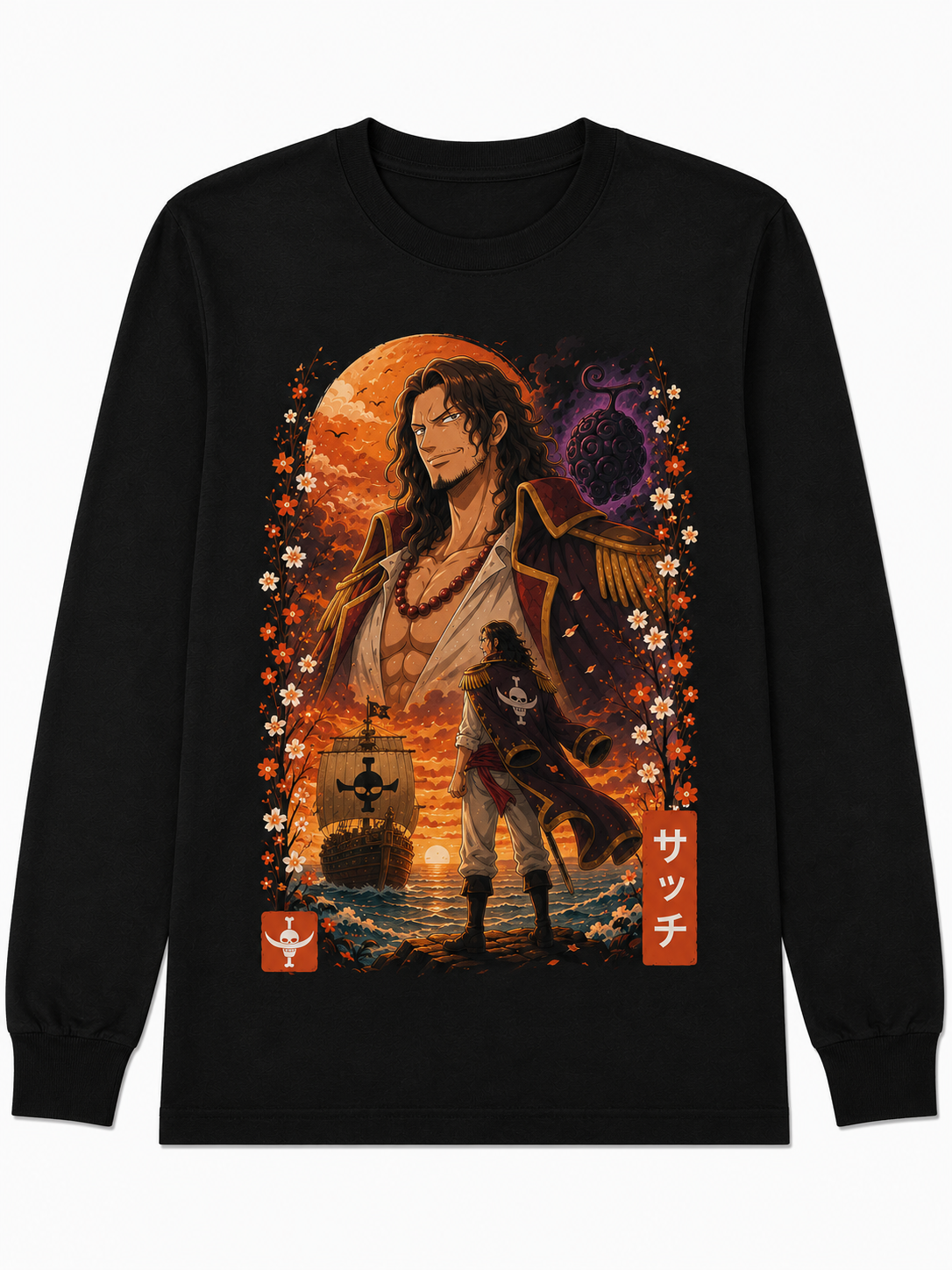 Remera Anime Thatch One Piece Manga Corta