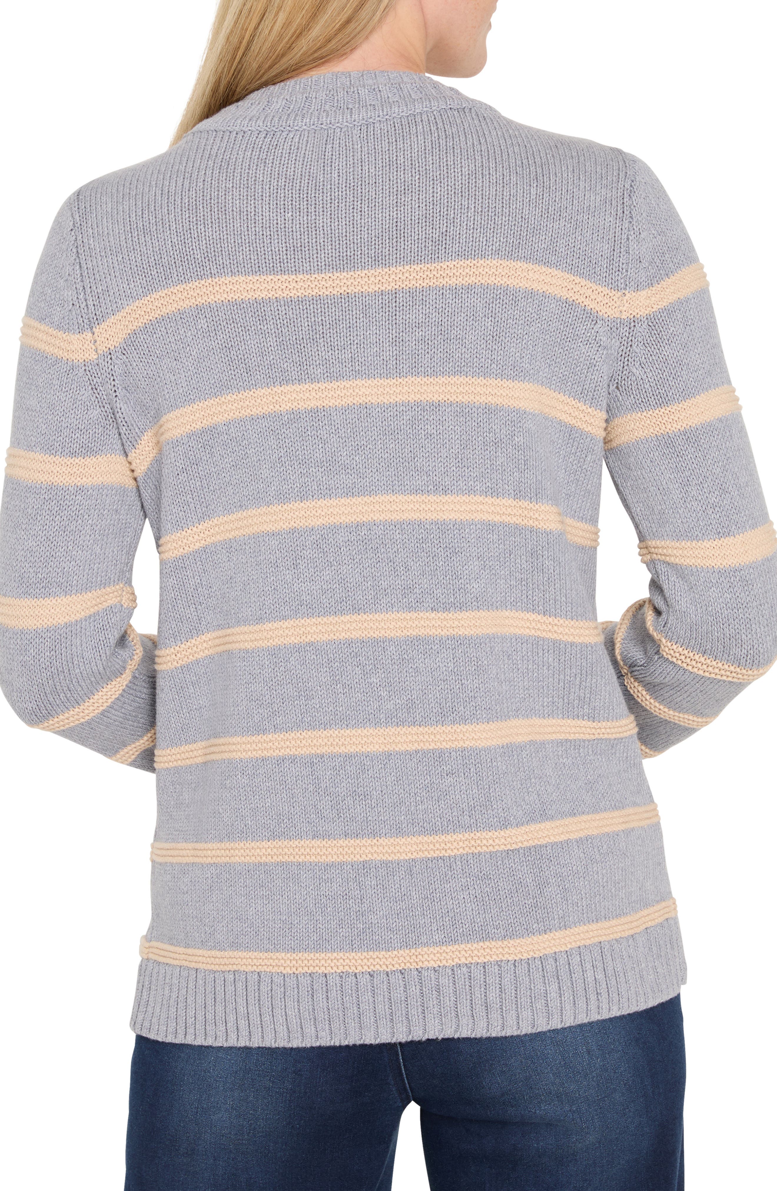 NIC+ZOE Go to Stripe Cotton Sweater