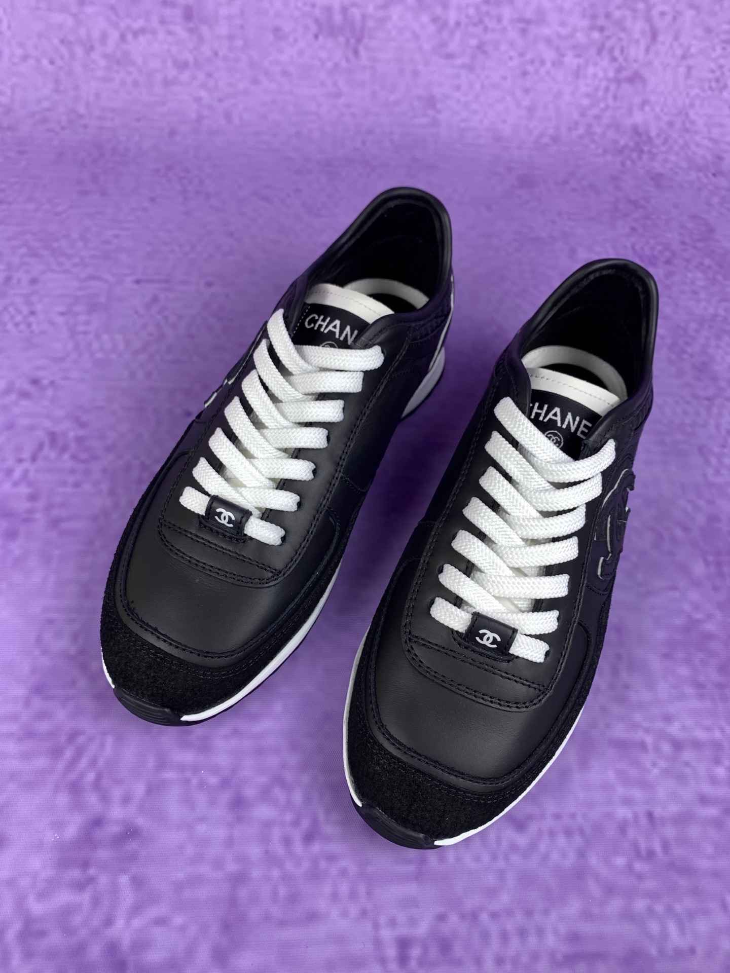 CHANEL Sneakers Calfskin & Velvet Calfskin