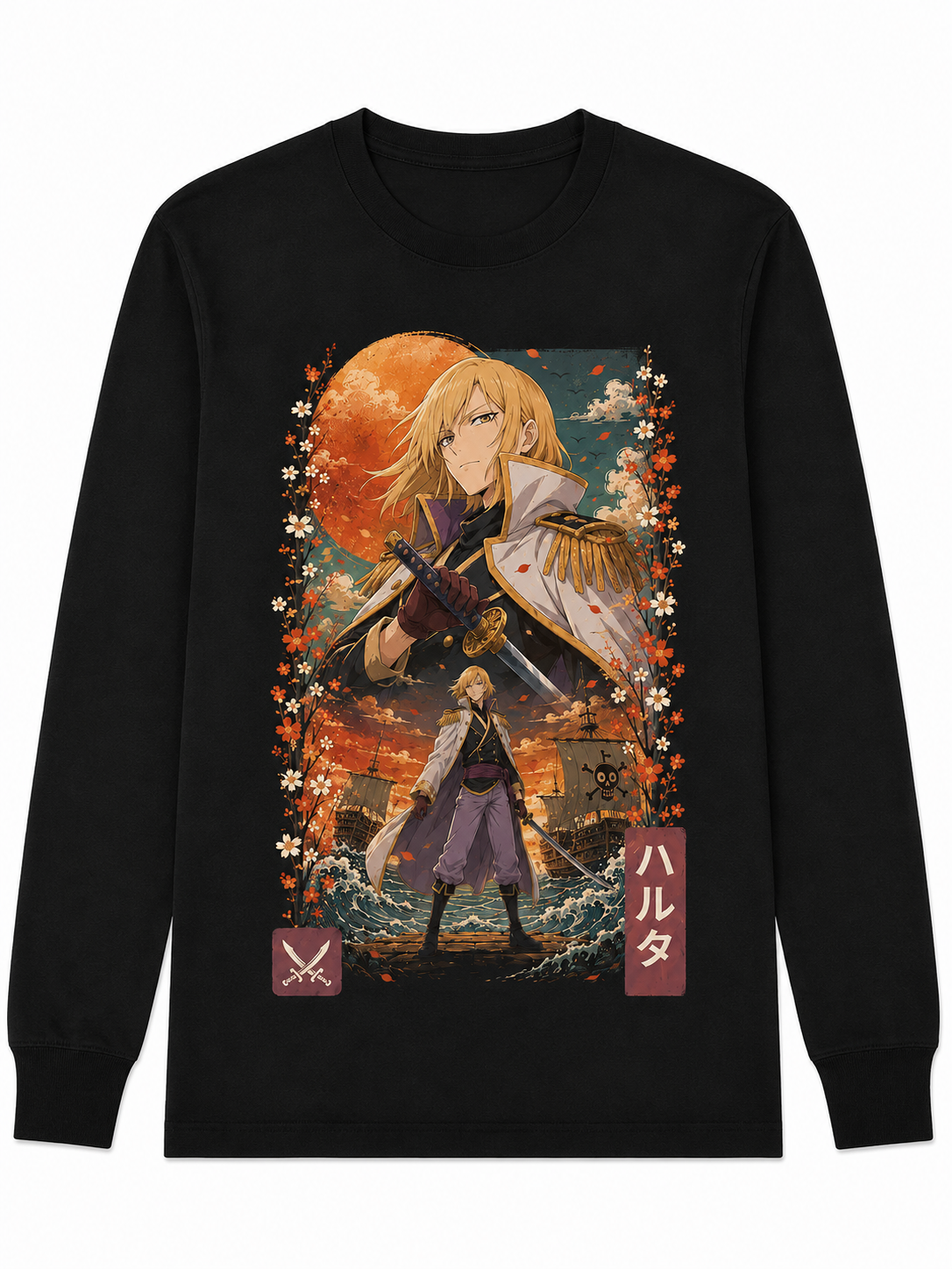 Remera Anime Haruta One Piece Manga Corta