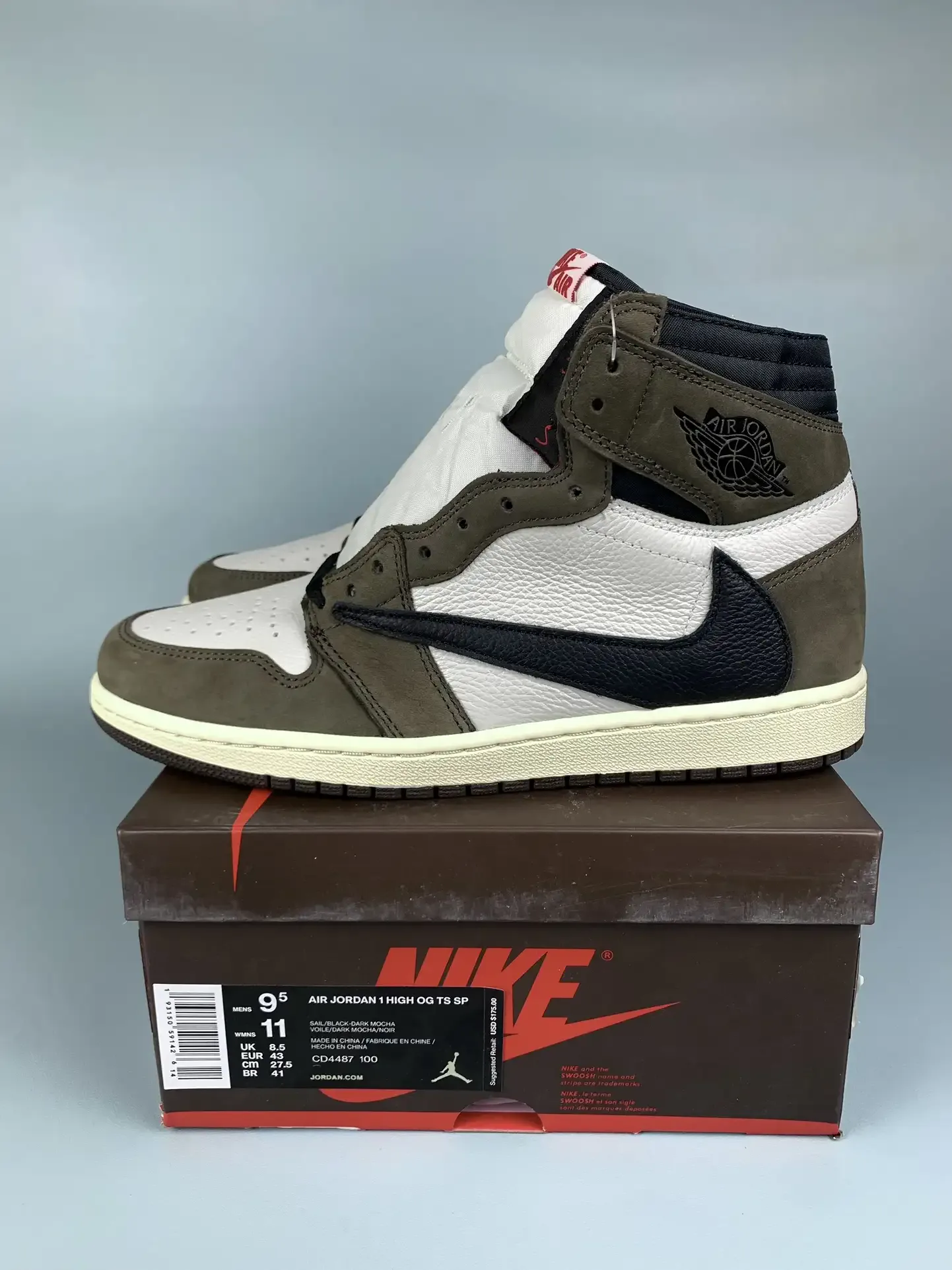 Travis Scott x Air Jordan 1 High OG “Mocha” Shoes product photo from LabelPicks