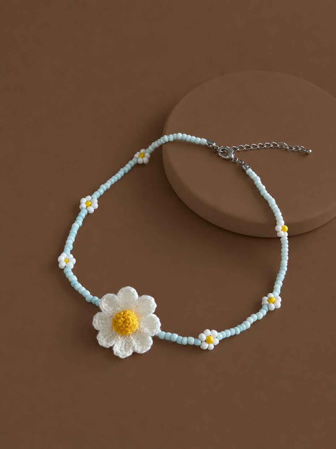 Crochet Flower Necklace