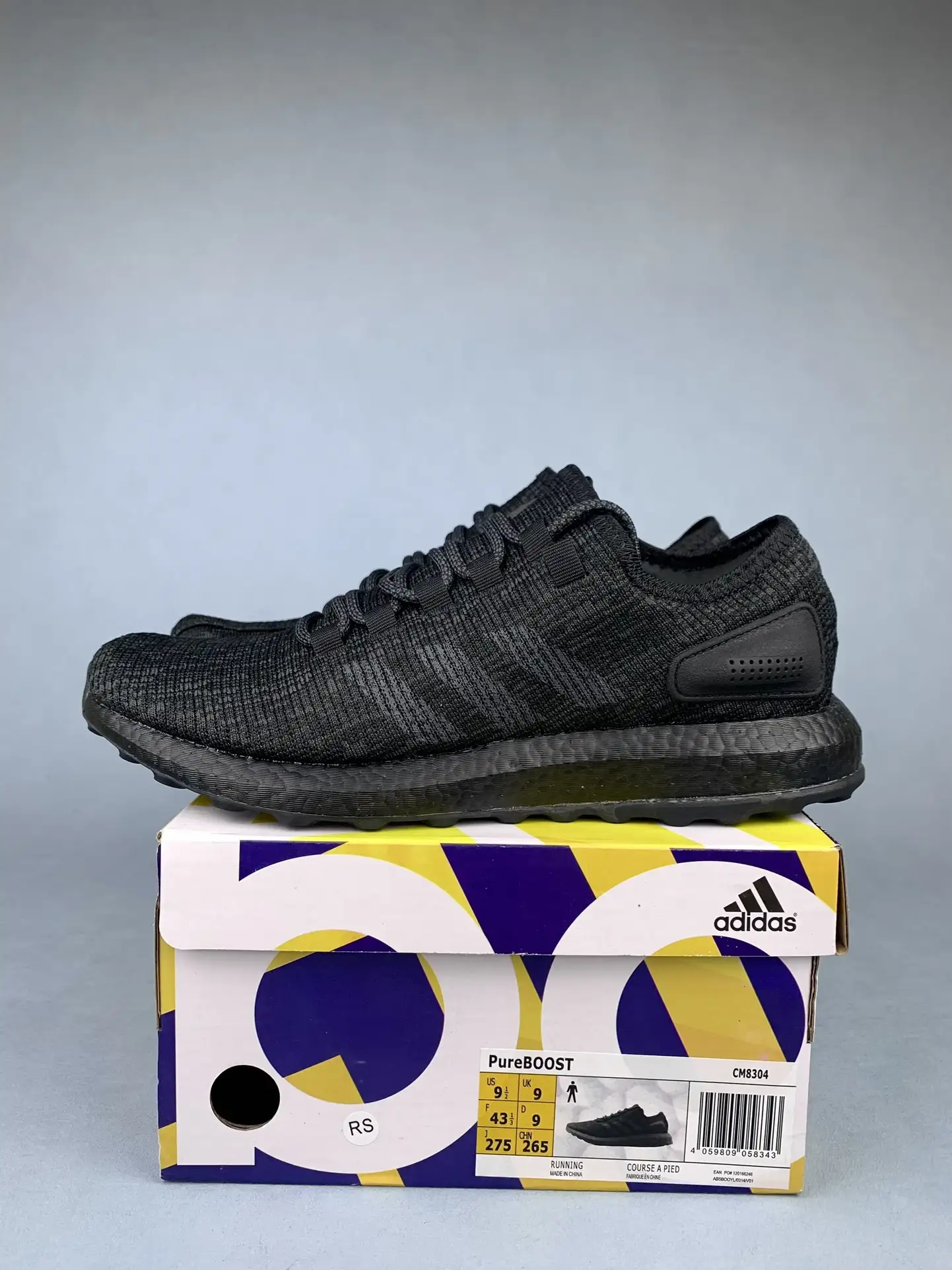 adidas PureBoost Triple Black Shoes product photo from LabelPicks