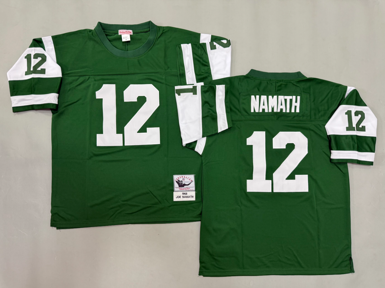 Joe Namath New York Jets Authentic Throwback Retired Player Jersey